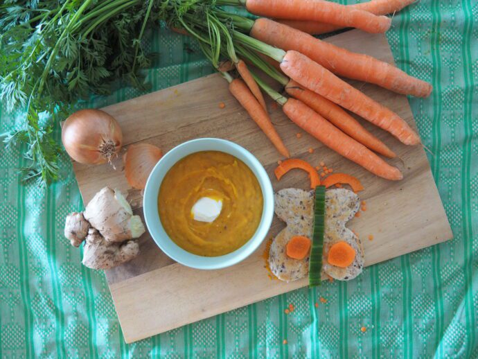 Recipes - Pumpkin, Carrot, Lentil and Ginger Soup